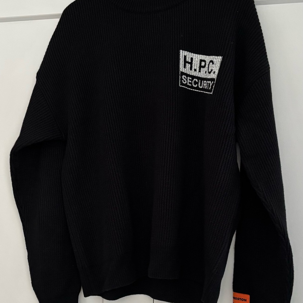Heron Preston Black Crewneck Sweater